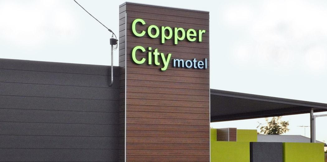 Front of the Copper City Motel, Mt Isa